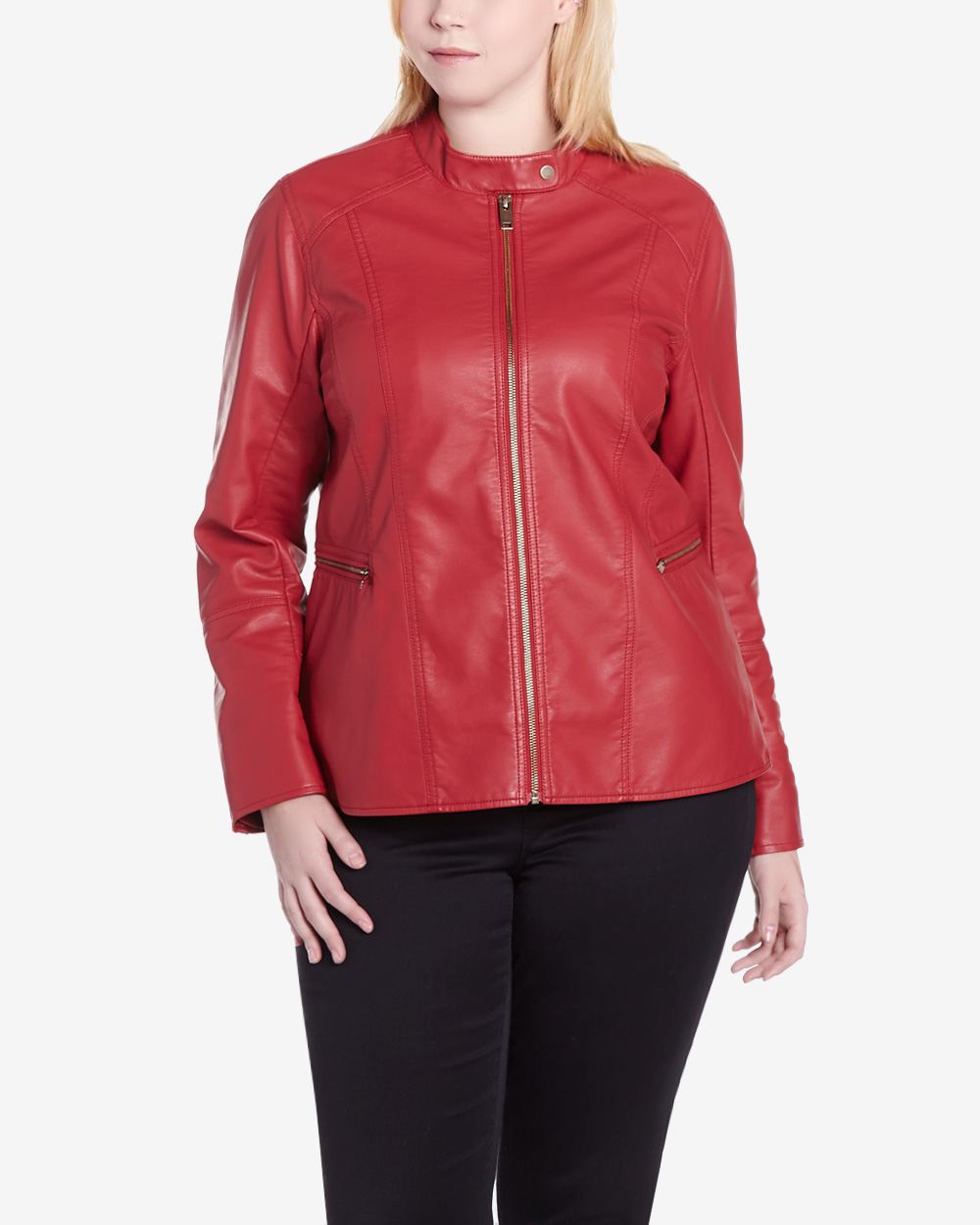 Plus Size Faux Leather Moto Jacket Plus Sizes Reitmans 