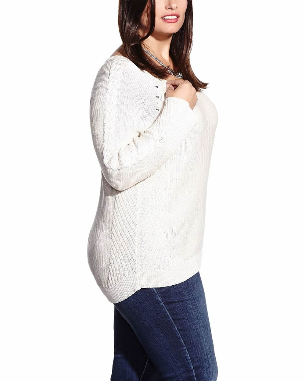 Plus Size Cable Knit Sweater Plus Sizes Reitmans